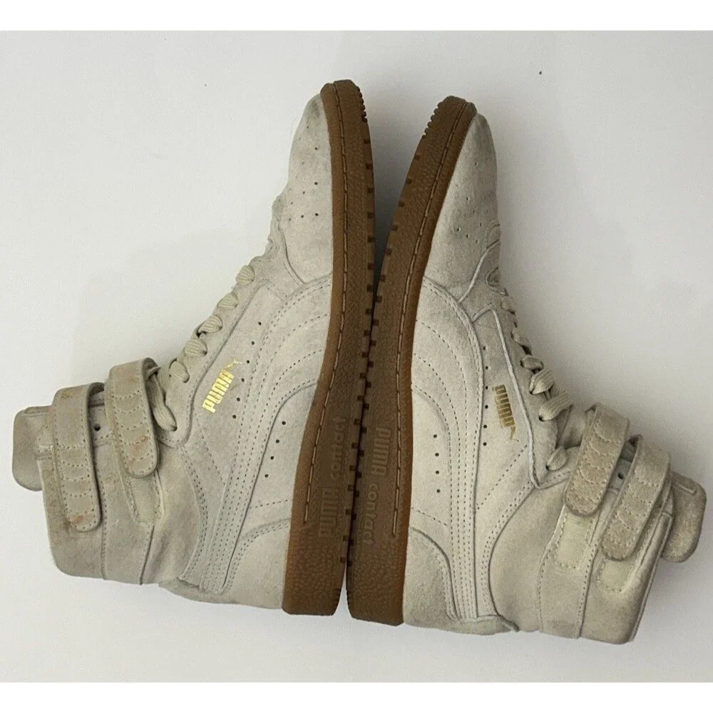 PUMA contact Sky II High Suede 'Bisque'  364395 03  Women Sz 7.5